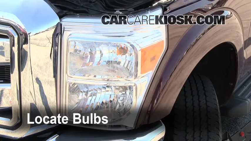 2011 Ford F-250 Super Duty XLT 6.2L V8 FlexFuel Standard Cab Pickup Lights Parking Light (replace bulb)